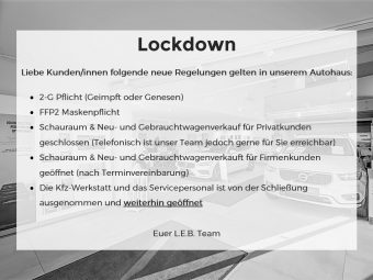 Lockdown Regelungen